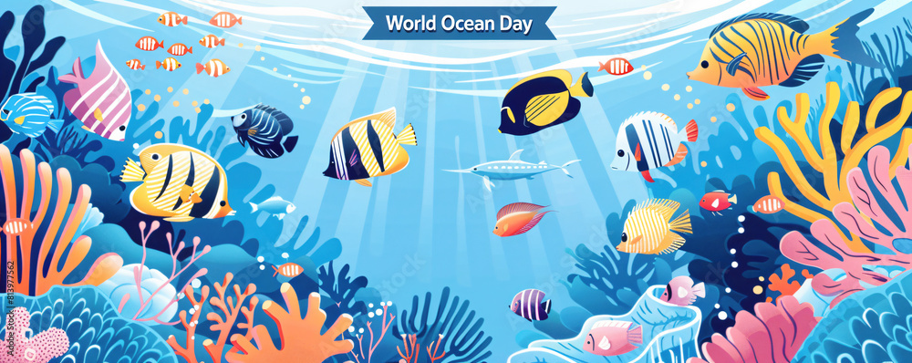 Designing the Depths, Creating a Masterpiece Vector Art and Illustration for World Ocean Day
Designing the Depths, Creating a Masterpiece Vector Art and Illustration for World Ocean Day