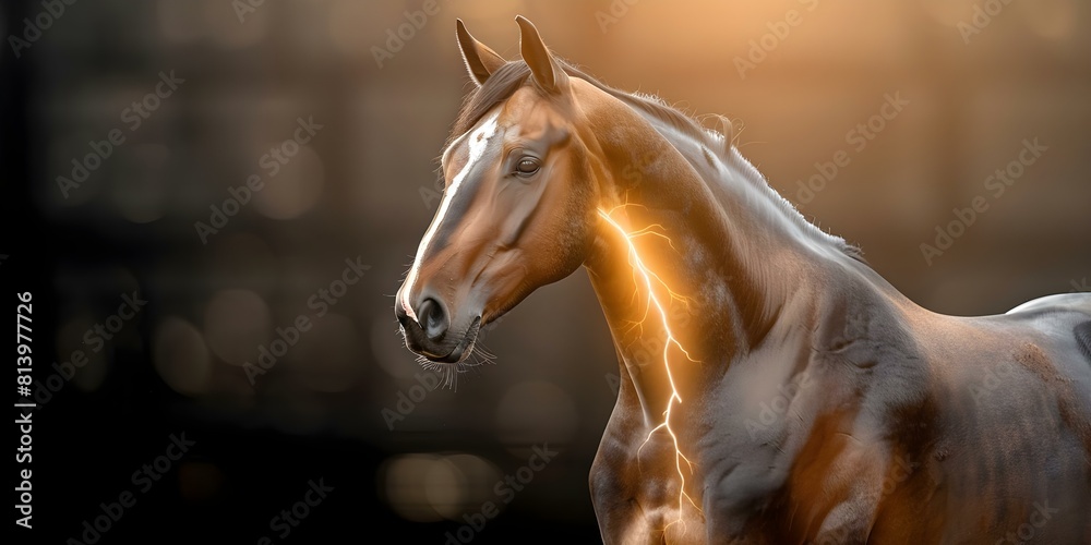 Identifying Tendon Inflammation and Swelling in a Horse's Leg Image