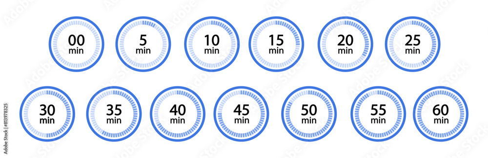 Clock with countdown time. Timer isolated on background Clock with countdown time. Timer isolated on background