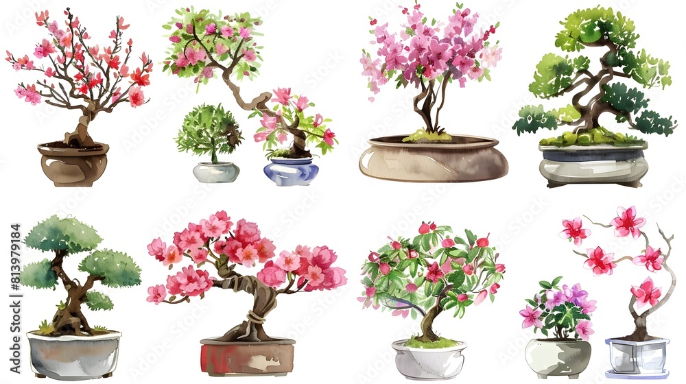 Stunning Bonsai Trees and Potted Plants in Various Decorative Arrangements Stunning Bonsai Trees and Potted Plants in Various Decorative Arrangements