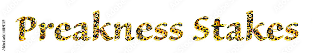 Preakness Stakes text graphics