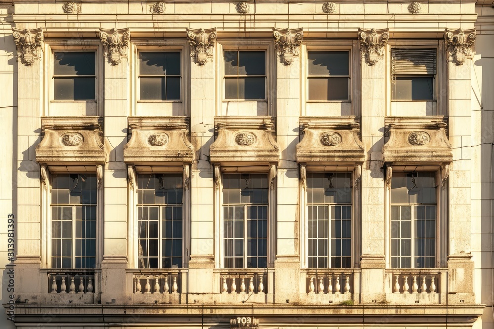 Architectural Detail: Post Office Facade in Brazil's Daylight