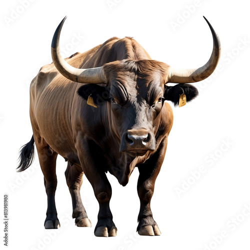 buffalo isolated on transparent background 