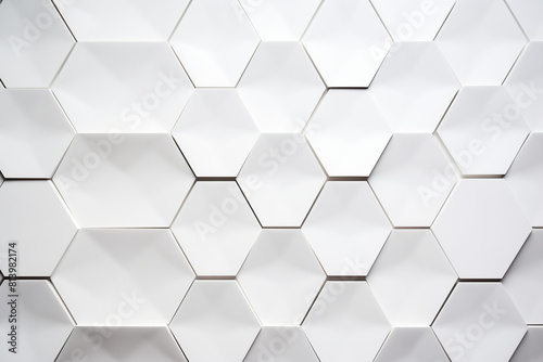 wall background. background texture. wall with textured hexagons. the diamonds on the wall. white wall 