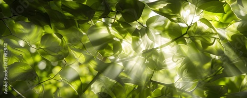Radiant Leaf Canopy Abstrac...