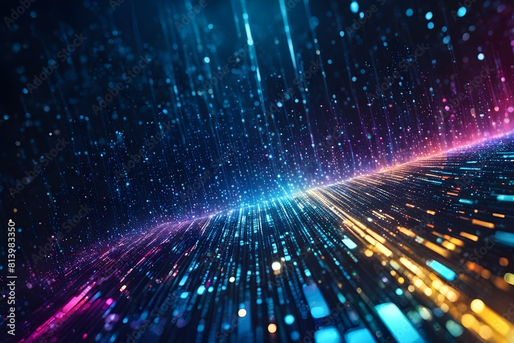 Technology digital abstract background. Colorful, Futuristic impression, with glowing and light effects Technology digital abstract background. Colorful, Futuristic impression, with glowing and light effects