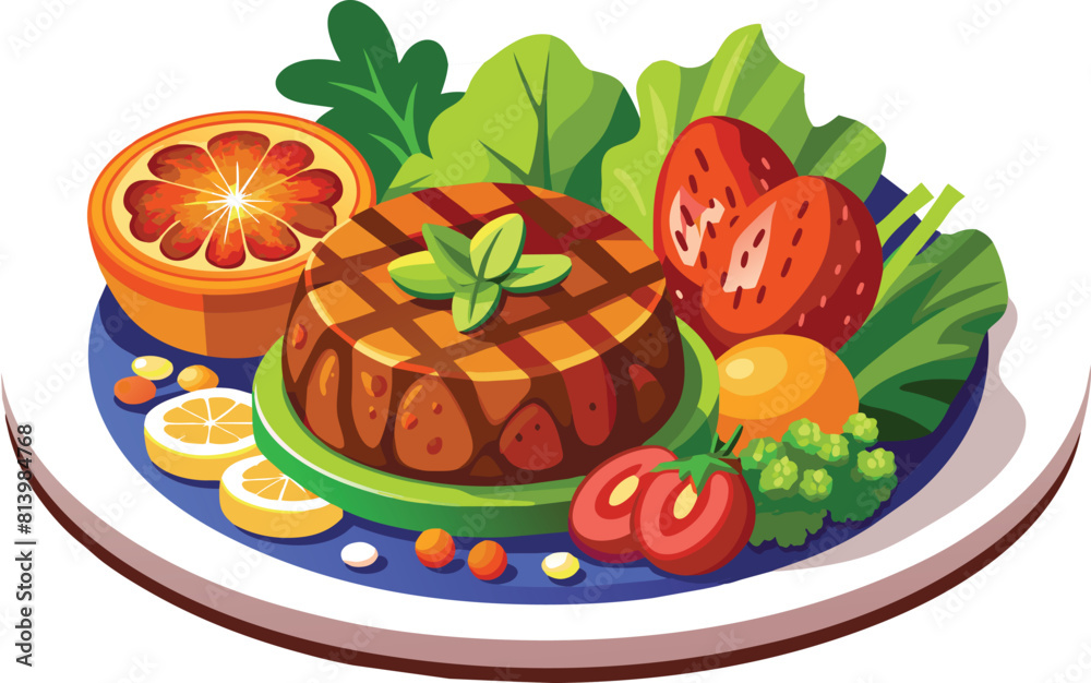 beef steak vector flat illustration beef steak vector flat illustration