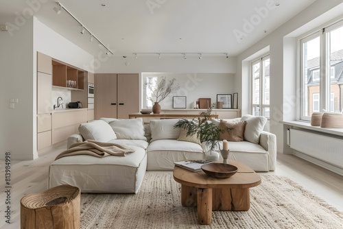 Scandinavian Minimal : This style emphasizes simplicity, functionality, and light. It often features a neutral color palette, clean lines, natural materials like wood and leather, and plenty of natur
