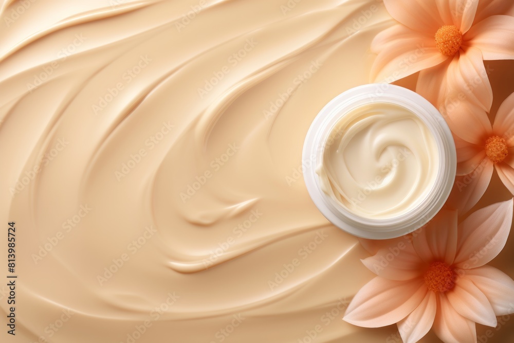 Cosmetic cream in jar
