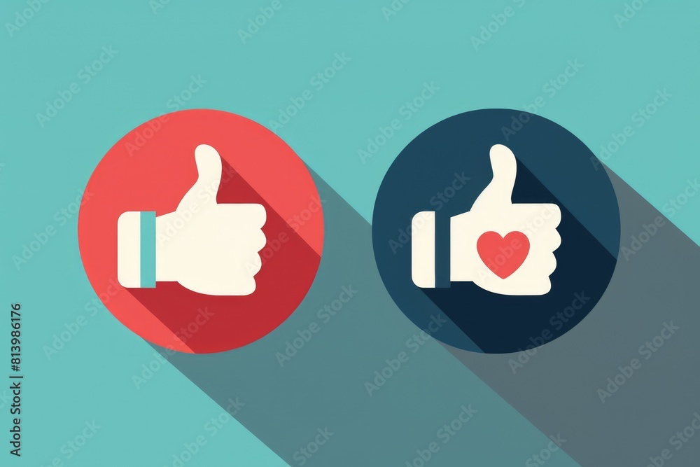Two thumbs up and a heart symbol in the middle. Suitable for expressing love and appreciation Two thumbs up and a heart symbol in the middle. Suitable for expressing love and appreciation