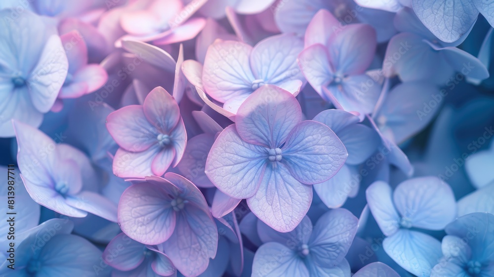 A close up image of a bunch of hydrangea blossoms A close up image of a bunch of hydrangea blossoms
