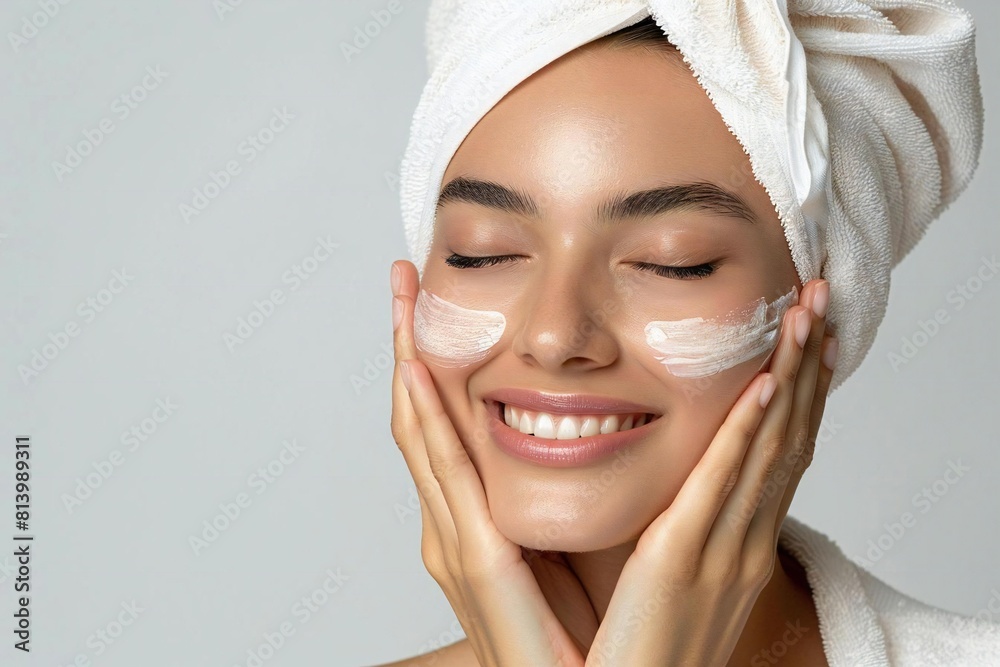 Ageless Beauty: Mature Woman Skincare Concept Ageless Beauty: Mature Woman Skincare Concept