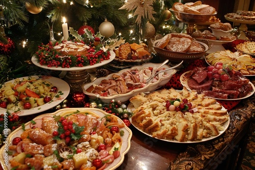 Festive Holiday Feast: Delicious Christmas Dinner Spread