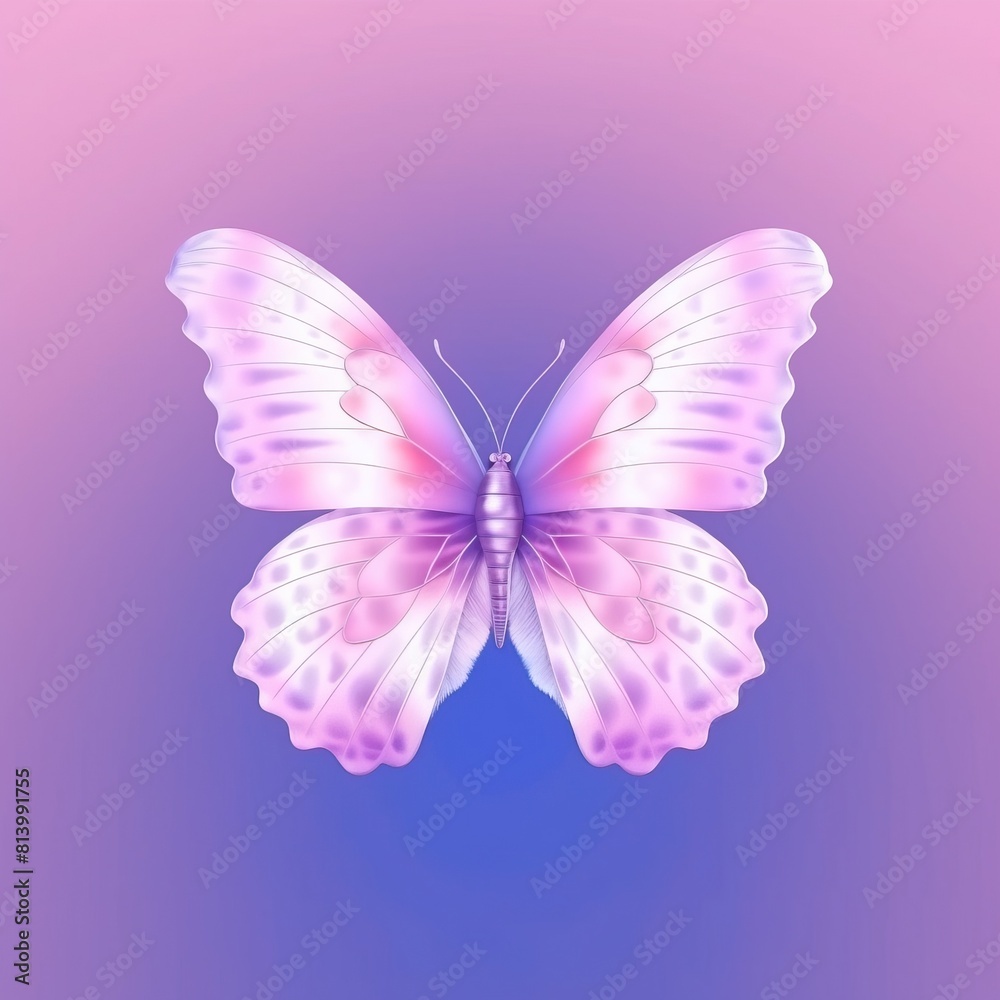 A purple butterfly on a pink background,Photorealistic,dreamy, gradient color or abstract dance element A purple butterfly on a pink background,Photorealistic,dreamy, gradient color or abstract dance element