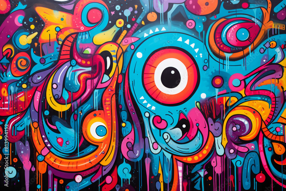 colorful graffiti art design bright background colorful graffiti art design bright background