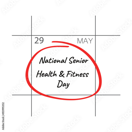National Senior health and fitness day, calendar date.