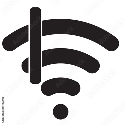 WIFI icon in black .WIFI  vector illustration for the internet hotspot access button. WIFI icon. vector illustration.
