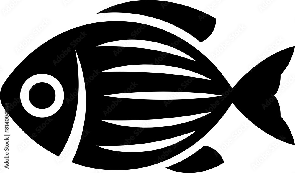 Abstract decorative, stylized fish illustration. Abstract decorative, stylized fish illustration.