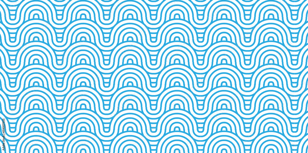 Overlapping Pattern Minimal diamond geometric waves spiral and abstract circle wave line. blue color seamless tile stripe geometric create retro square line backdrop pattern background. Overlapping Pattern Minimal diamond geometric waves spiral and abstract circle wave line. blue color seamless tile stripe geometric create retro square line backdrop pattern background.
