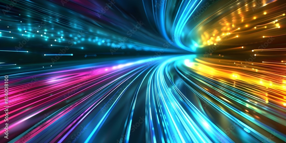 Create a cyberpunkinspired abstract image with neon lines for a digital experience. Concept Cyberpunk, Abstract Design, Neon Lines, Digital Art, Futuristic Technology Create a cyberpunkinspired abstract image with neon lines for a digital experience. Concept Cyberpunk, Abstract Design, Neon Lines, Digital Art, Futuristic Technology