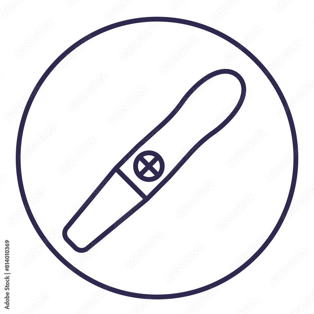 pregnancy test line icon pregnancy test line icon