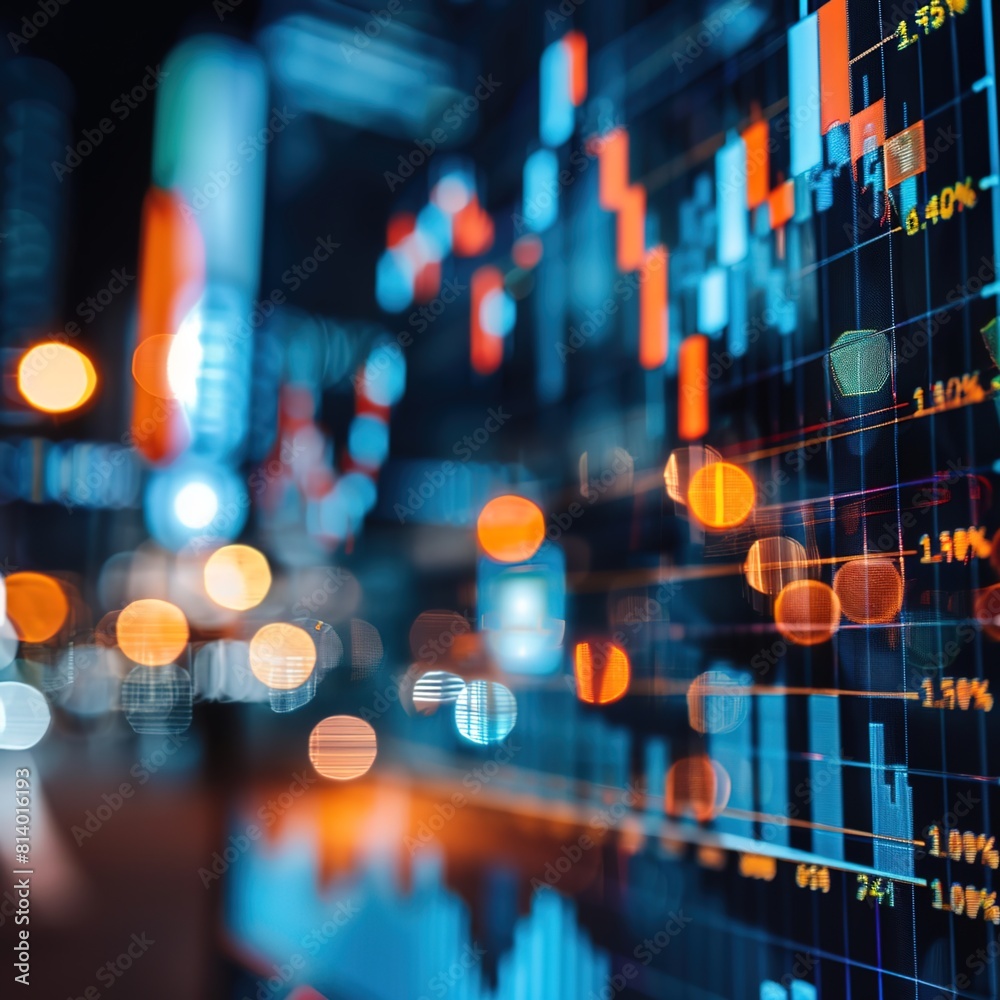 Fototapeta premium Stock market