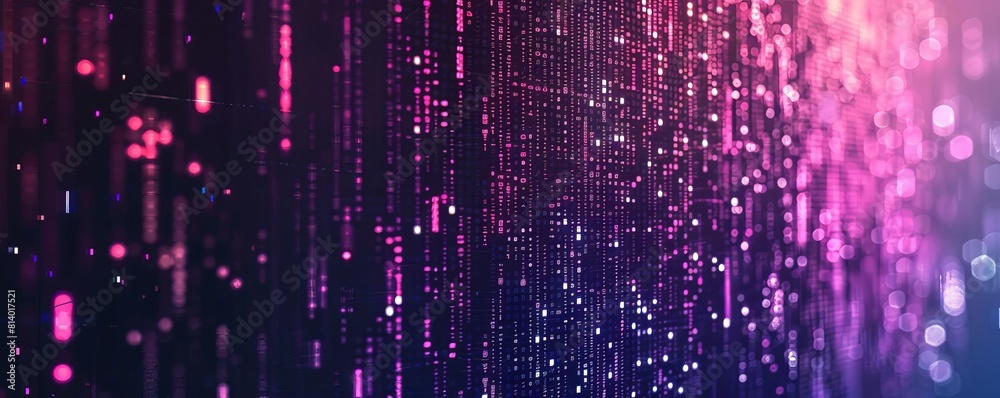 Abstract background of digital pixels side view representing data flow cybernetic tone monochromatic color scheme Abstract background of digital pixels side view representing data flow cybernetic tone monochromatic color scheme