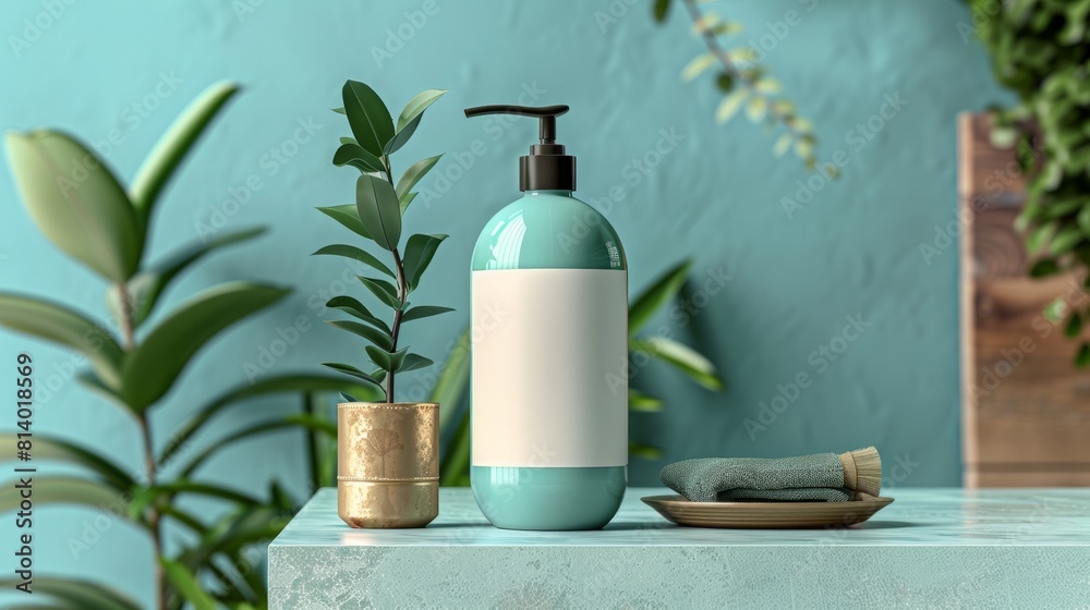 Shampoo bottle mockup. You get to make it your own by tweaking the label design.
