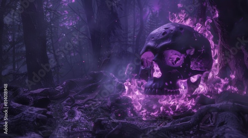 Flaming Skull at Twilight  © Franz Rainer