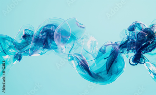 Surreal Burst: Fluid Creature in Floating Gum Bubbles photo