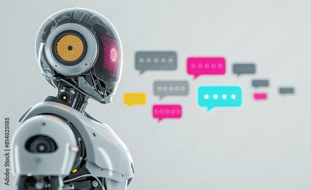 Fototapeta premium Futuristic Robot Communicator