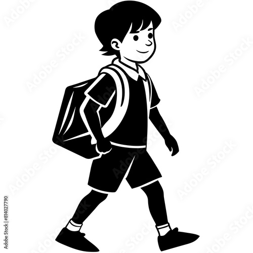 a-booy-going-to-school-vector-silhouette