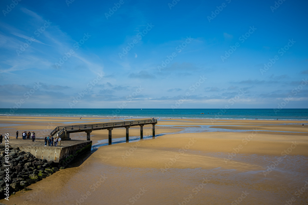 Plage du débarquement de Omaha Beach à Vierville-sur-Mer Plage du débarquement de Omaha Beach à Vierville-sur-Mer