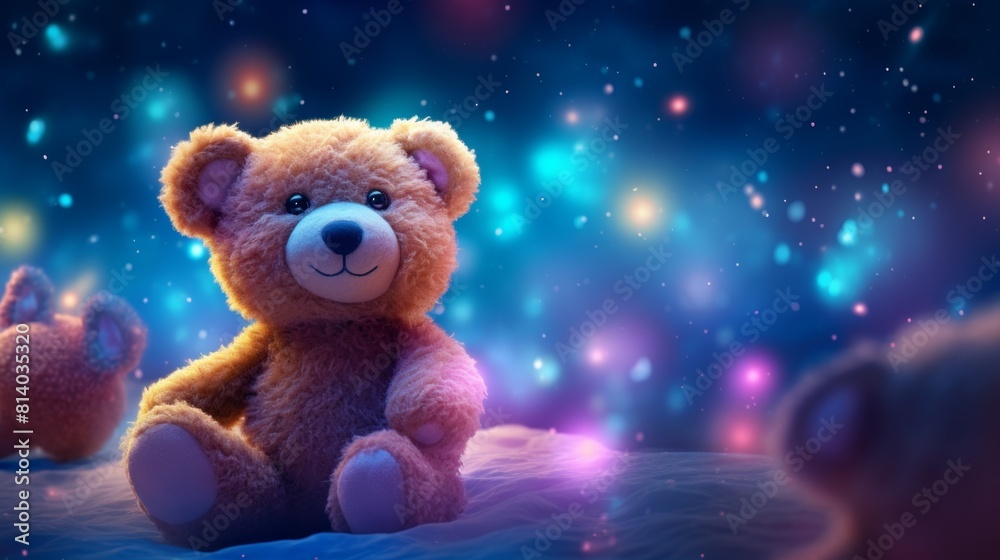 Two Teddy Bears Sitting in the Snow Two Teddy Bears Sitting in the Snow