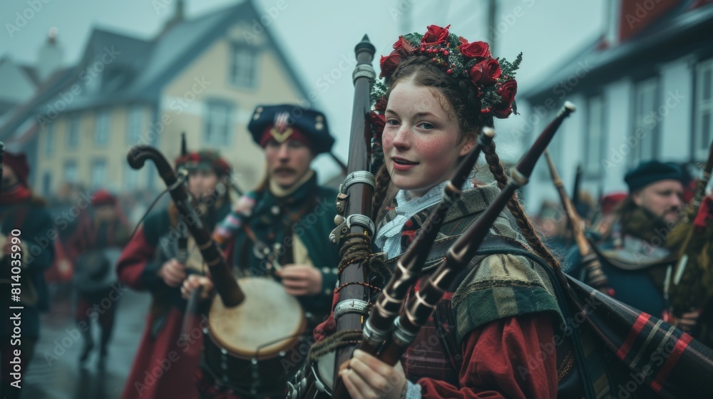 The St. Olav��s Day in the Faroe Islands a national holiday commemorating the death of St. Olav with a festival featuring traditional Faroese dance music and a parade in the capital T?rshavn celebrati