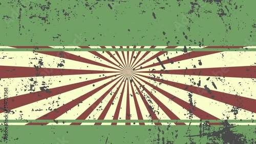 Vintage Retro Background Animation With shape Moving and grunge swirl shape 90s 80s 70s style