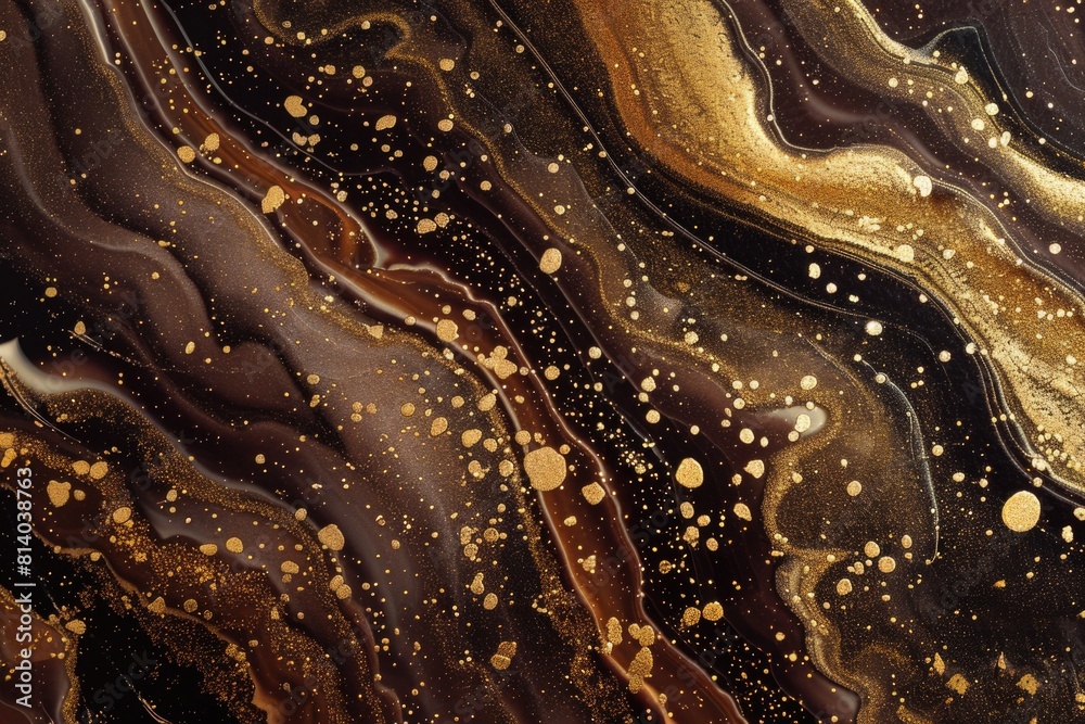 Detailed close up of a black and gold painting. Suitable for backgrounds or art concepts Detailed close up of a black and gold painting. Suitable for backgrounds or art concepts
