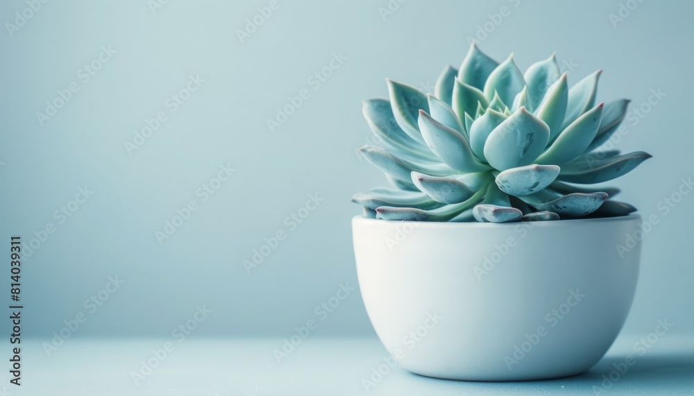succulent plant in pot on table succulent plant in pot on table