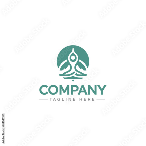 yoga logo, yoga pose logo, Yoga meditation pose, 