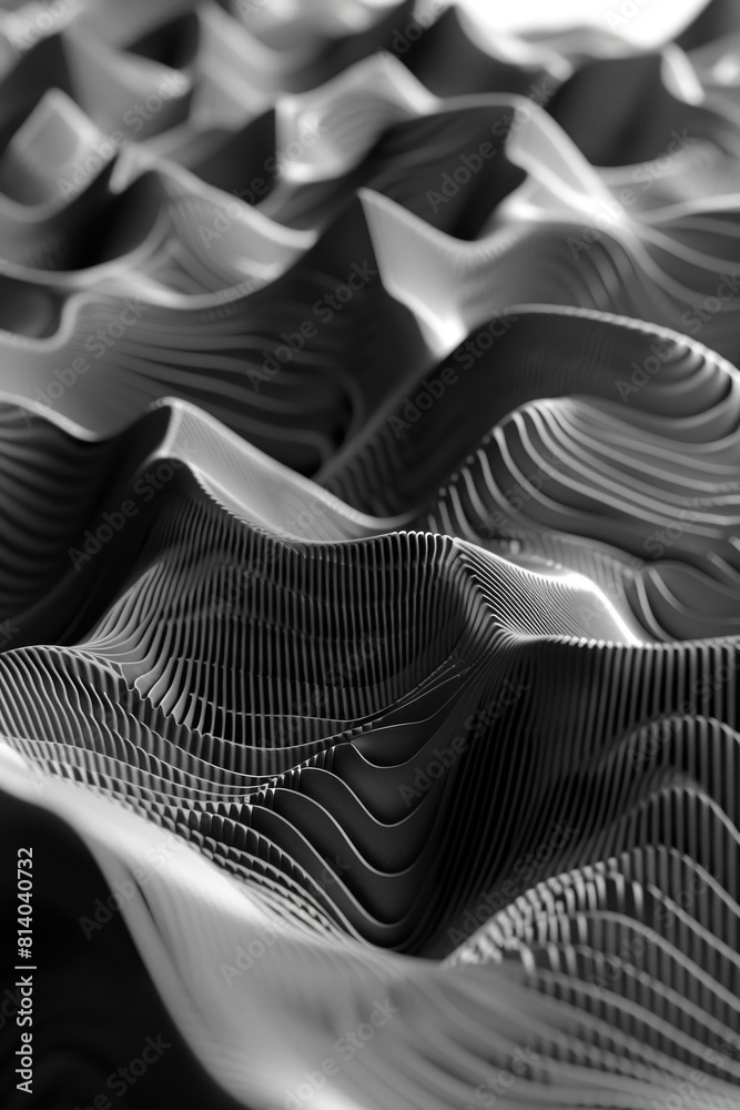 Image is black and white photo of mountain range with lot of detail Image is black and white photo of mountain range with lot of detail