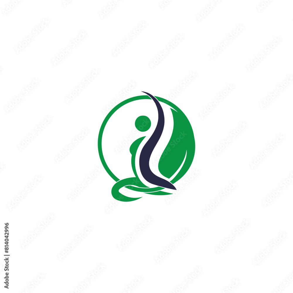 Obraz premium yoga logo, yoga pose logo, Yoga meditation pose, 