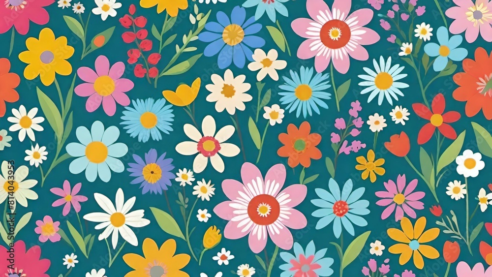 meadow floral pattern, Floral beauty