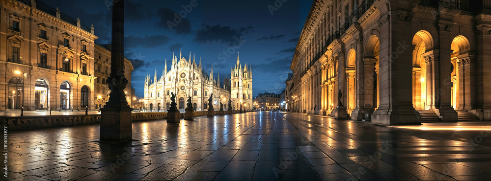 Piazza del Duomo (Cathedral Square) at night