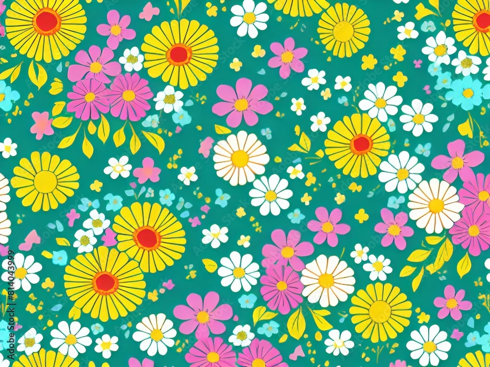 meadow floral pattern, Floral beauty