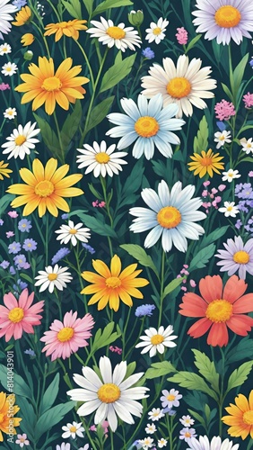 meadow floral pattern, Floral beauty