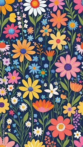 meadow floral pattern, Floral beauty