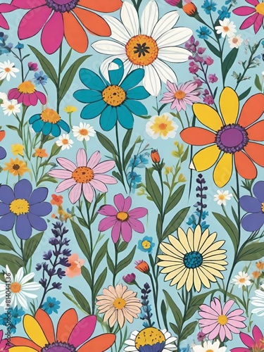 meadow floral pattern, Floral beauty