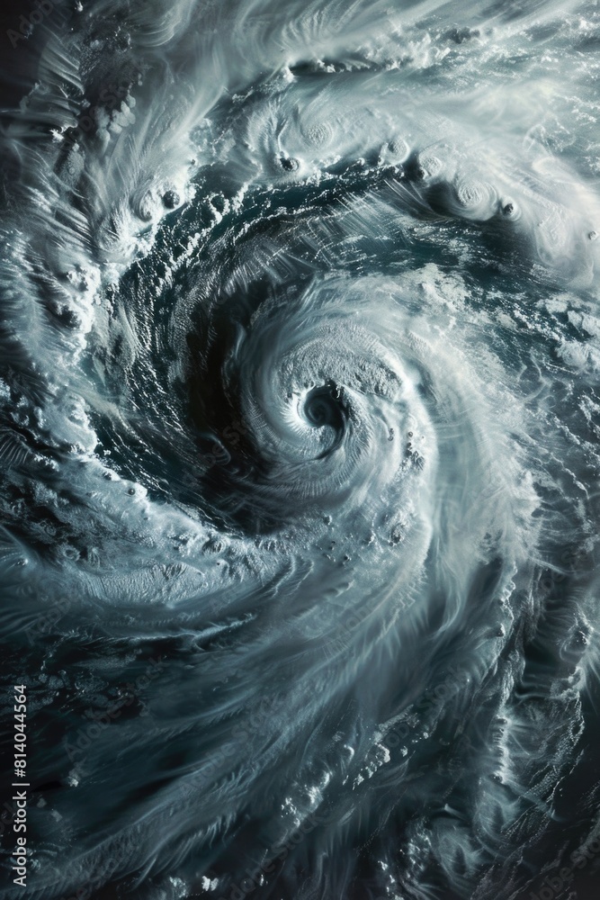 A striking image of a hurricane as seen from space. Suitable for weather and climate-related projects A striking image of a hurricane as seen from space. Suitable for weather and climate-related projects