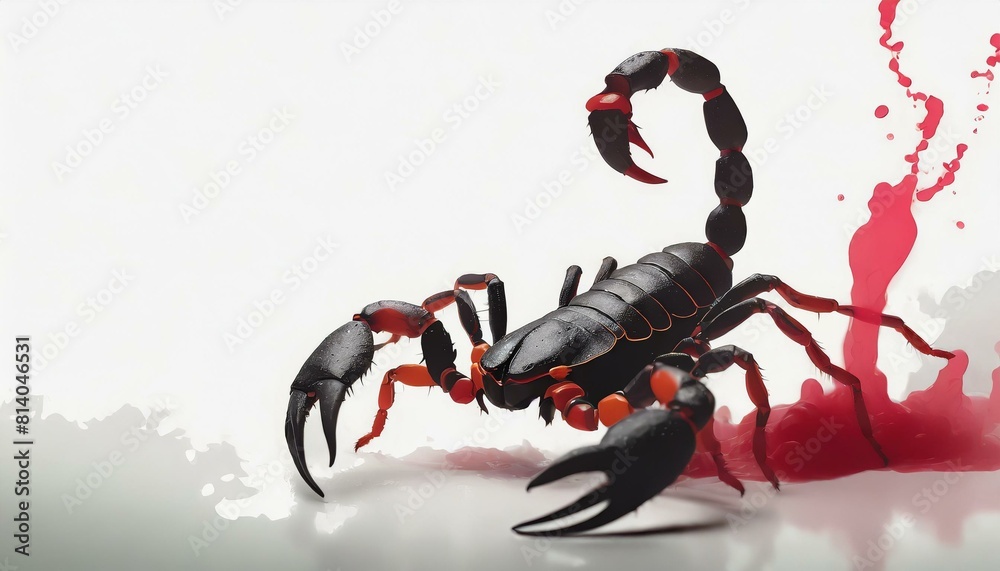 Fototapeta premium scorpion isolated on white background
