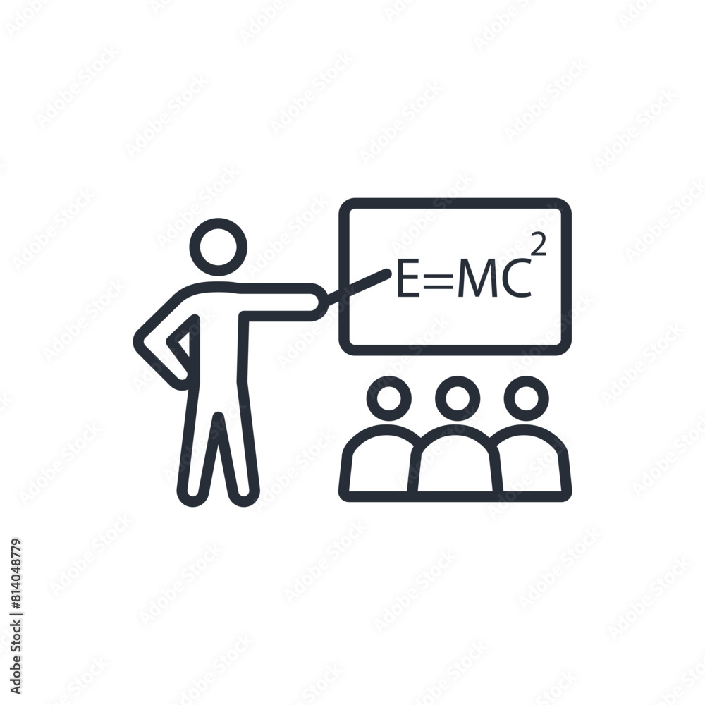 Teaching icon. vector.Editable stroke.linear style sign for use web design,logo.Symbol illustration. Teaching icon. vector.Editable stroke.linear style sign for use web design,logo.Symbol illustration.
